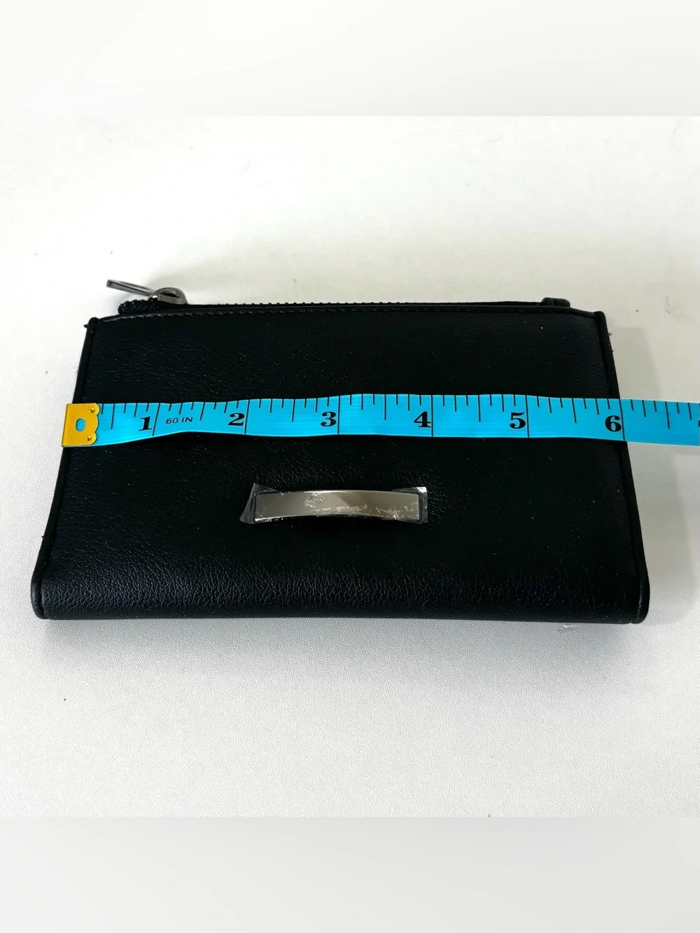 No Boundaries Vegan Leather Bi-fold Snap Wallet w/Zipper Pouch Coin Purse Black